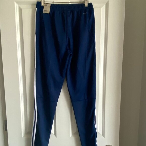BNWT ADIDAS Track Pants with Climacool Blue with 3 White Stripes Youth Size L - Picture 4 of 7